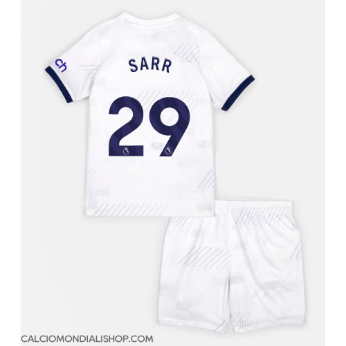 Maglie da calcio Tottenham Hotspur Pape Matar Sarr #29 Prima Maglia Bambino 2023-24 Manica Corta (+ Pantaloni corti)